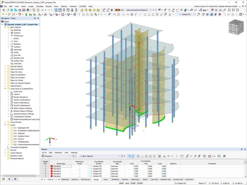 Interface de utilizador do RFEM 6