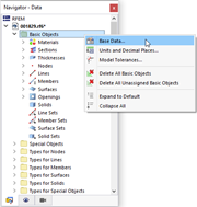 Editar dados da base através do menu de atalho