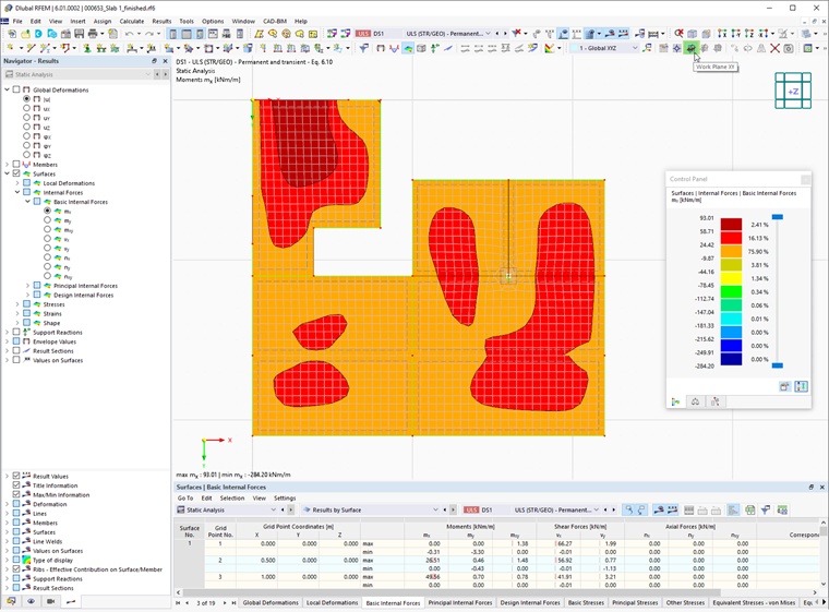 Tipo de modelo 2D | XY | Placa no RFEM 6