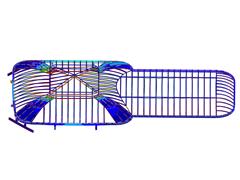 Resultados das deformações no modelo RFEM (© Bellapart)