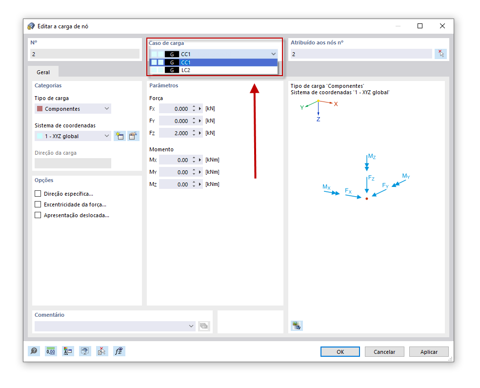 FAQ 005133 | Como é que posso atribuir cargas existentes a outro caso de carga?