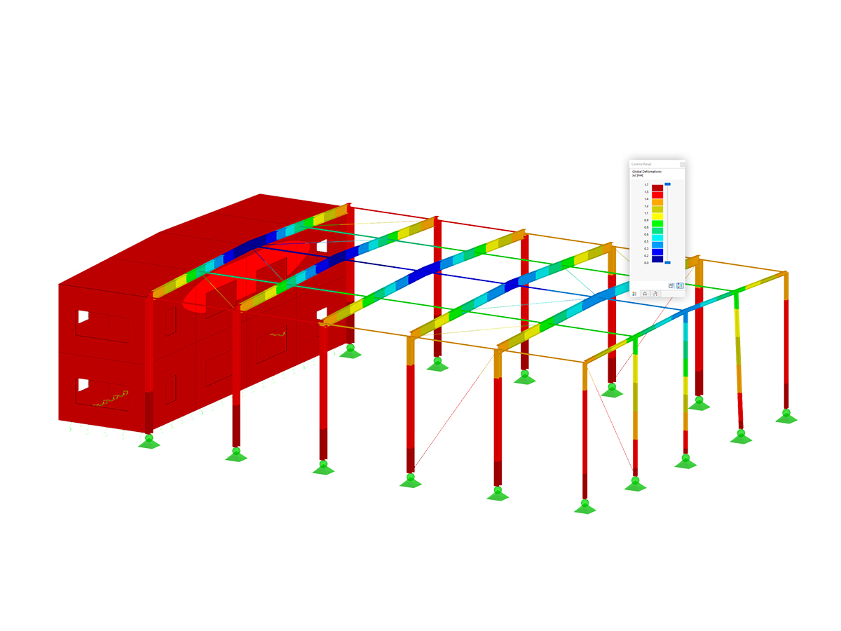 Pavilhão de aço e construção sólida