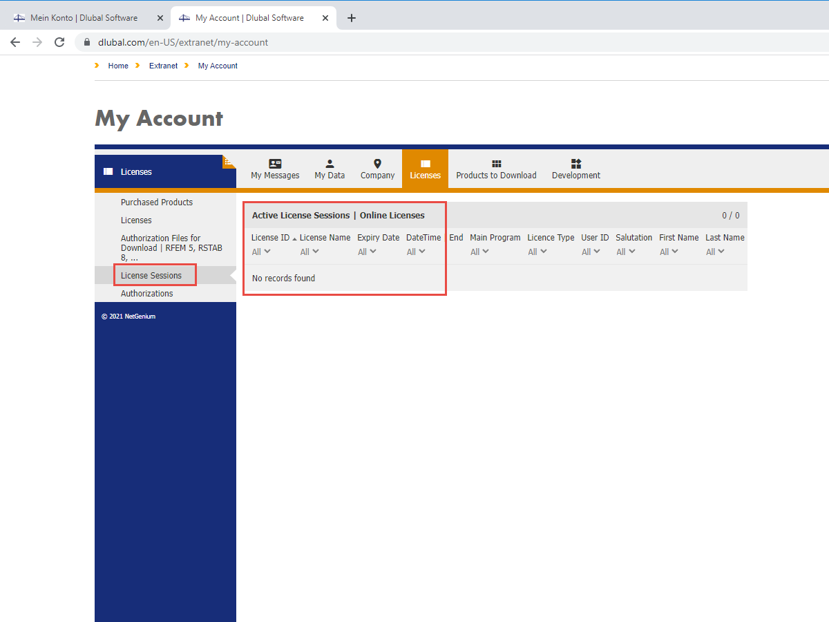FAQ 005139 | Adquirimos várias licenças. Como é que posso deslocar a autorização de uma licença para outra?