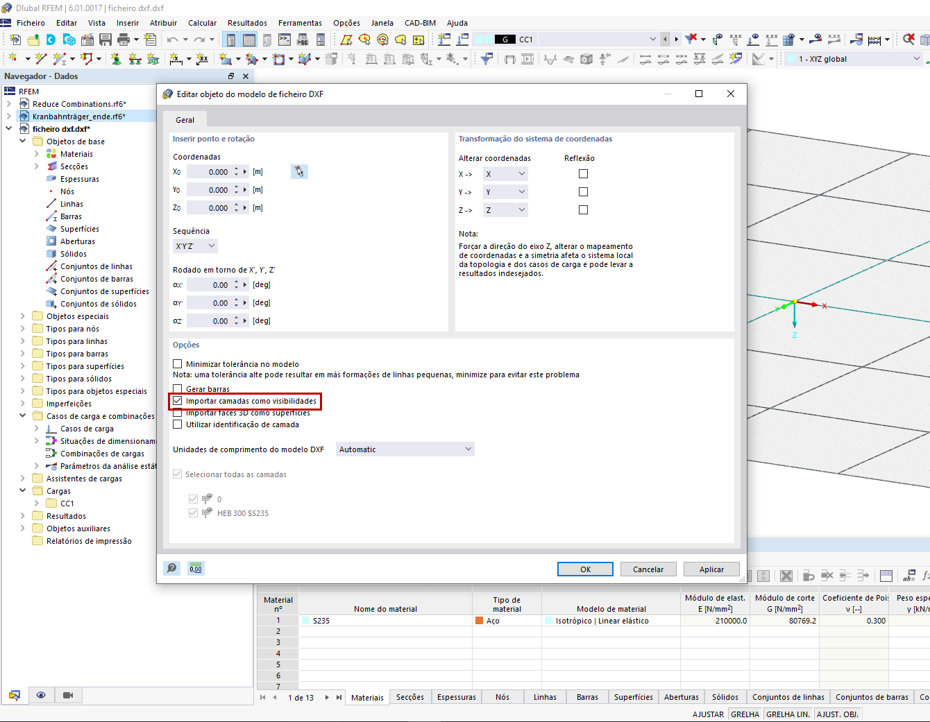 FAQ 005142 | É possível importar camadas como visibilidades?