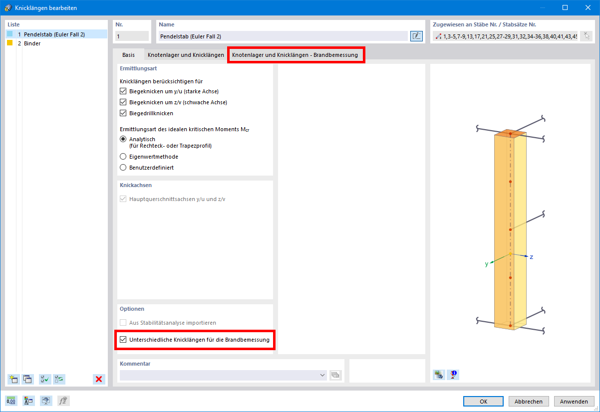 Explicação do ajuste de comprimentos efetivos para proteção contra incêncio em estruturas de madeira