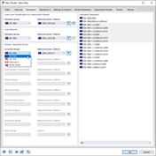 Selecionar norma para dimensionamento de betão