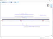 Representação gráfica da armadura de varões