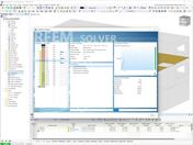 Verificação de punçoamento de estruturas de betão armado no RFEM 6 com gráfico para verificar os esforços internos.