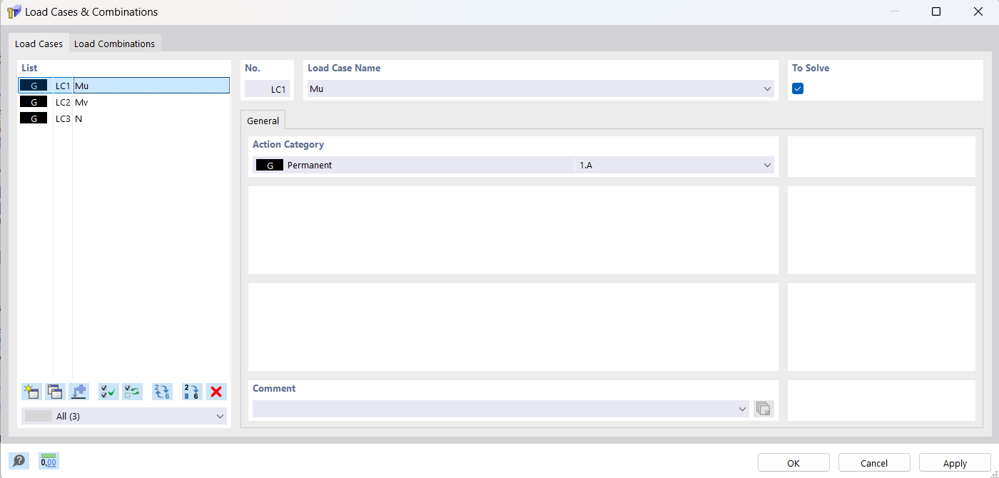 Botão "Novo" na caixa de diálogo
