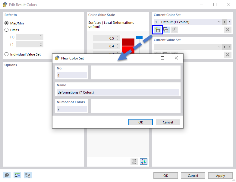 Crie uma nova paleta de cores