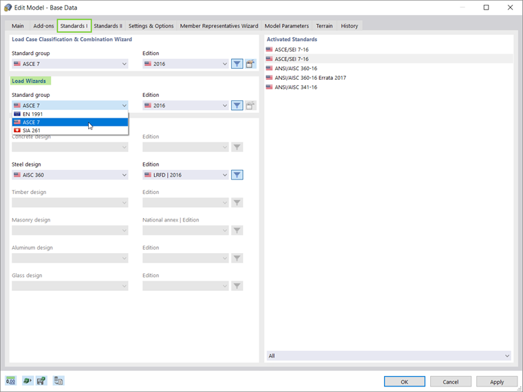 Ativação de normas para assistentes de carga