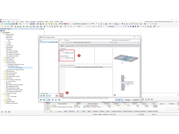 FAQ 005180 | Gostaria de ligar a minha parede de alvenaria a uma laje de betão armado. Qual é a melhor forma de criar uma articulação de linha?