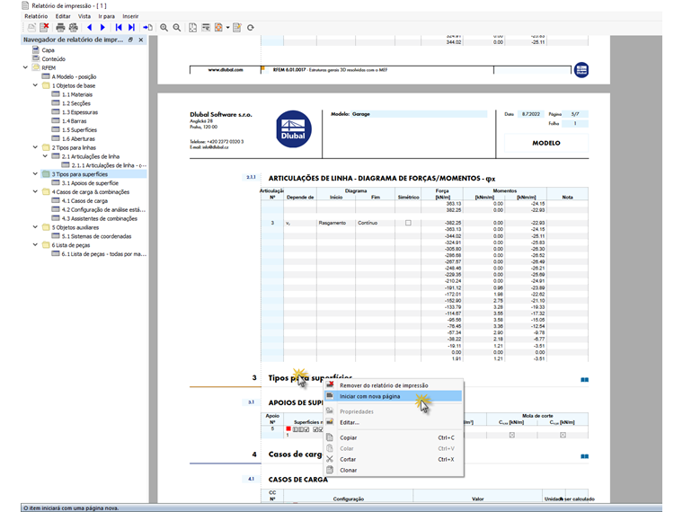 FAQ 005182 | É possível criar quebras de página manualmente no relatório de impressão?