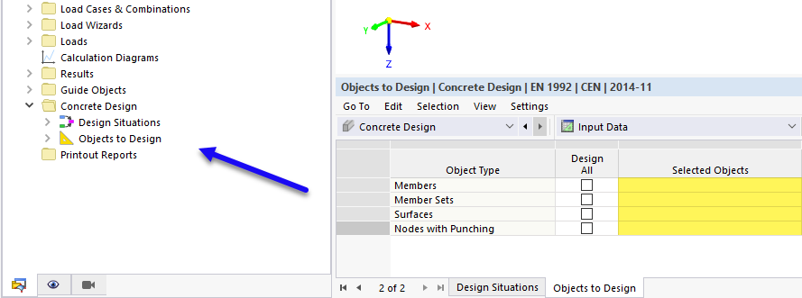 Faltam configurações de dimensionamento quando não há objetos para o dimensionamento