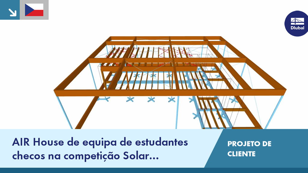 Modelo AIR House da casa solar eficiente em termos de energia na Solar Decathlon 2013, projetada por estudantes da CVUT