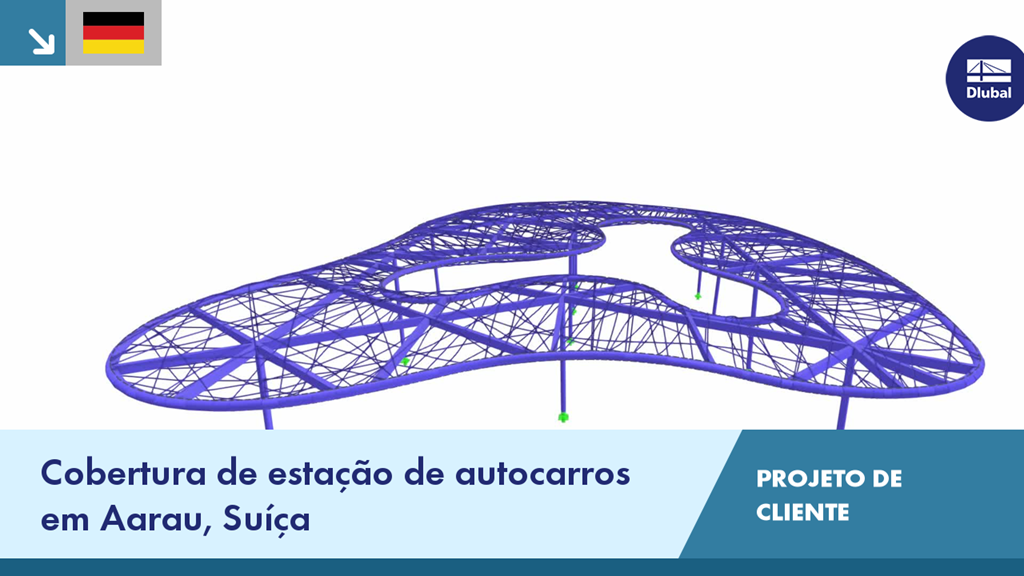 Novo terminal de autocarros Aarau na Suíça como projeto de cliente