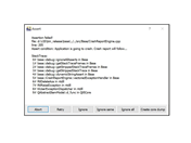 FAQ 005199 | Logo após iniciar o programa, recebo a mensagem de erro "Assertion failed!". O que posso fazer para resolver o problema?