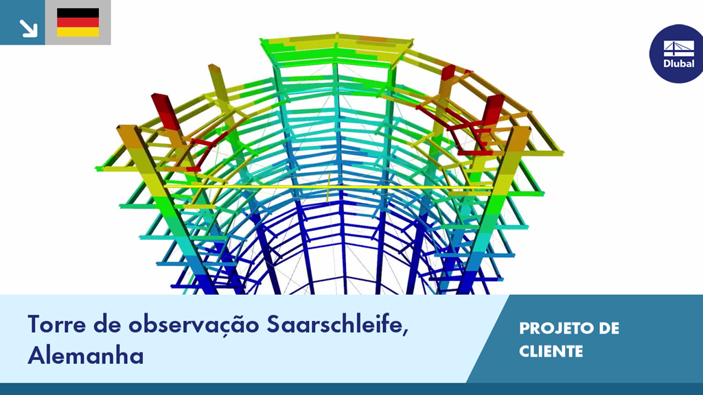 Torre de observação moderna com vista para a paisagem natural da Saarschleife