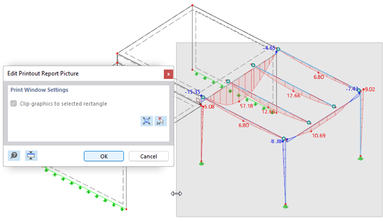 Definição da área para impressão no gráfico