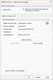 Estado de autorização