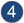 4, ícone azul