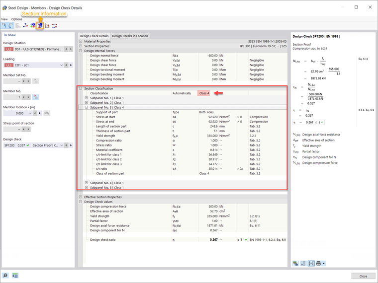 Detalhes da verificação