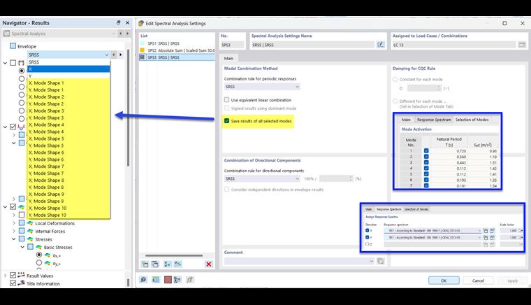 Selecionar resultados parciais das formas próprias selecionadas