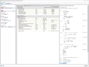 Verificação de resistência ao fogo com visualização detalhada para o dimensionamento de componentes para resistência ao fogo.