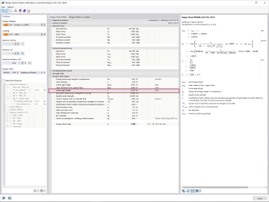 KB 001733 | Dimensionamento de pilares de betão armado segundo ACI 318-19 no RFEM 6