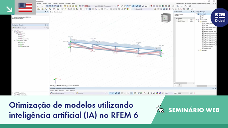 Otimização de modelos através de inteligência artificial (IA) no RFEM 6