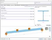 Comprimentos efetivos do tipo '3' para viga de pórtico