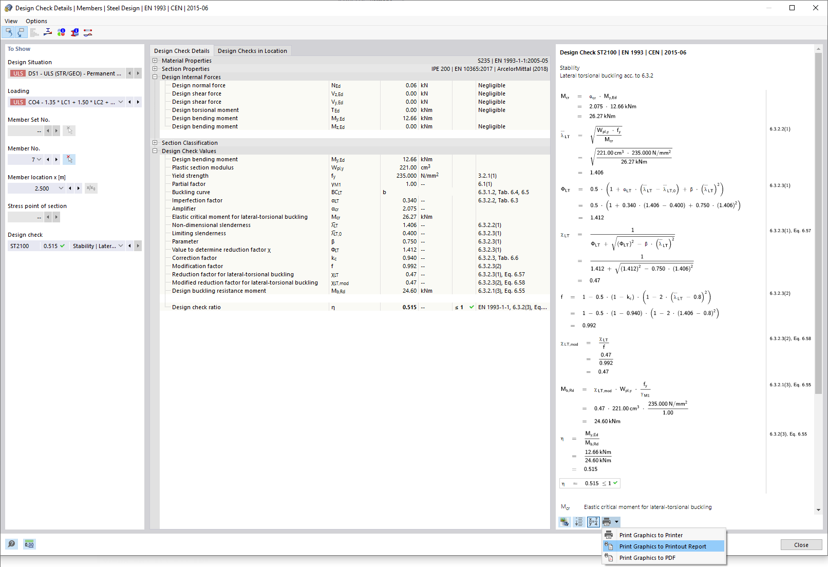 Imprimir detalhes da verificação