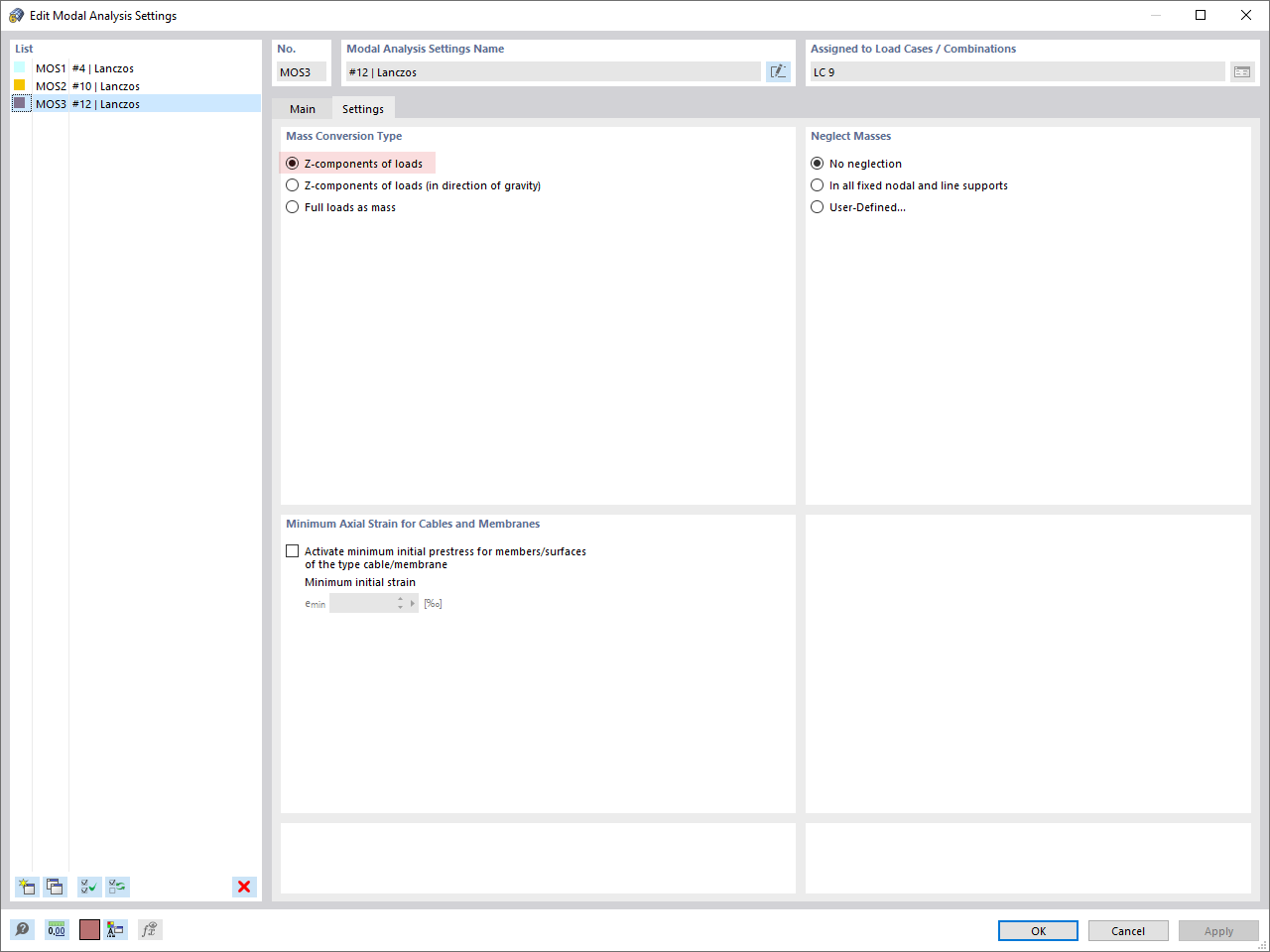 Tipo de conversão de massa