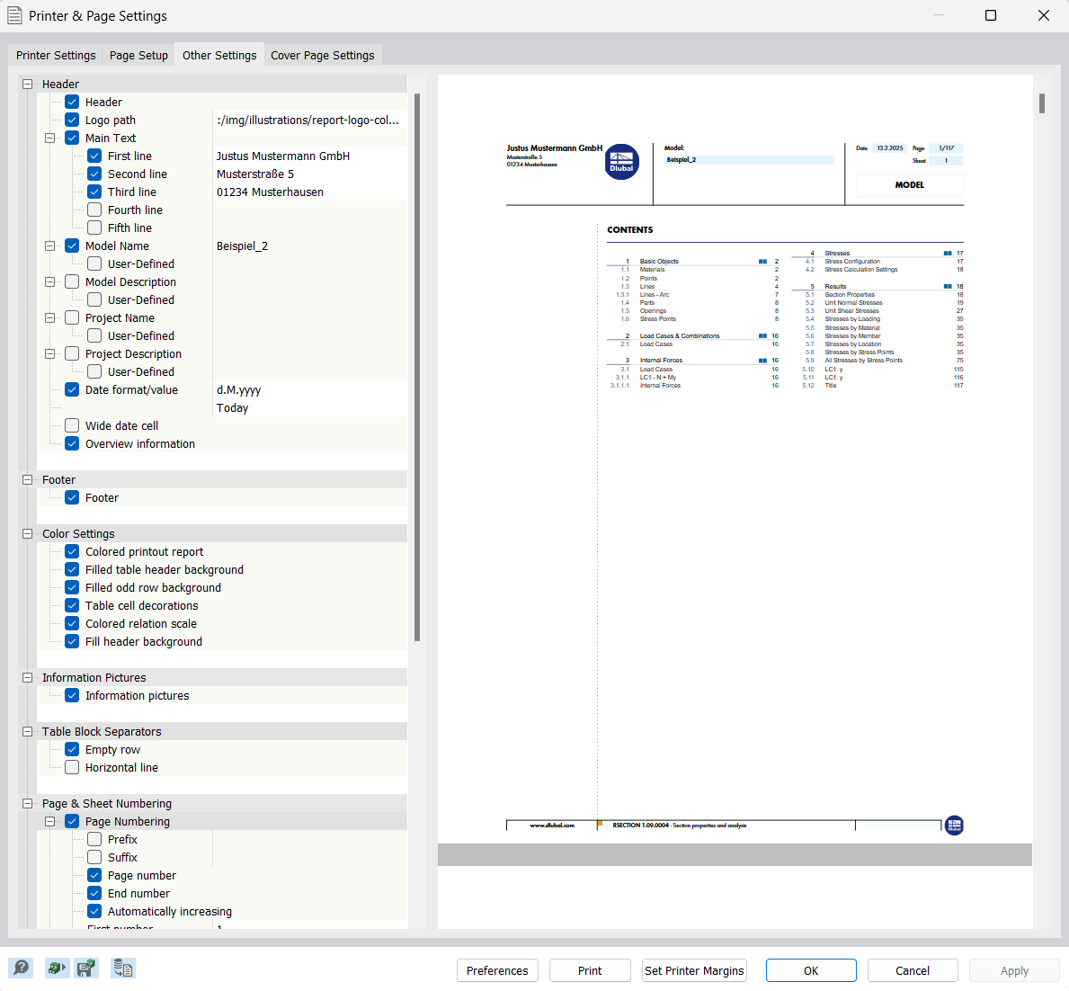 Definir nome da empresa no cabeçalho