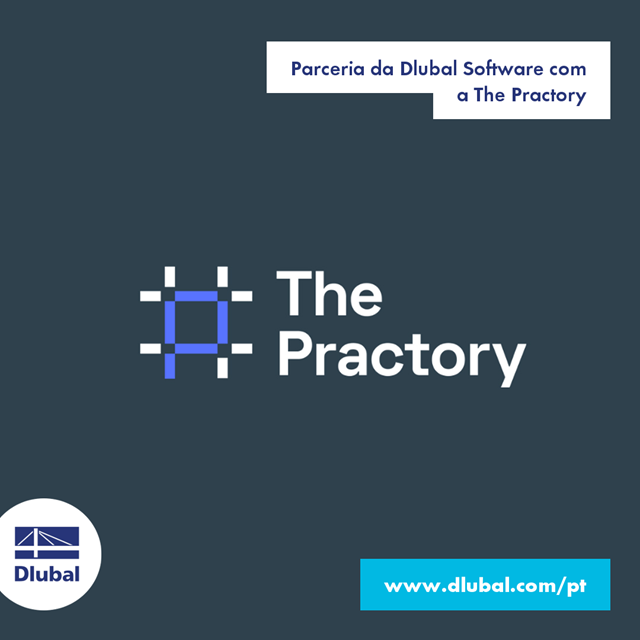 Parceria da Dlubal Software com \n a The Practory