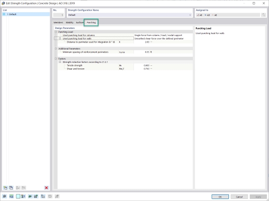 KB 001741 | Verificação de punçoamento no RFEM 6 segundo as normas ACI 318-19 e CSA A23.3-19