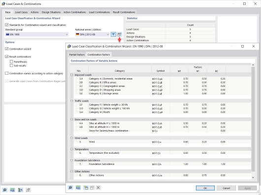 Classifica&#xE7;&#xE3;o de casos de carga e assistente de combina&#xE7;&#xF5;es