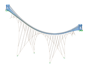 Ponte suspensa em Dolní Morava