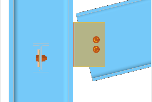 Extremidade do barra perpendicular