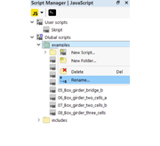 Alterar nome de pasta em "Gestor de scripts"