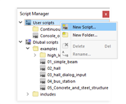 Criar um novo script