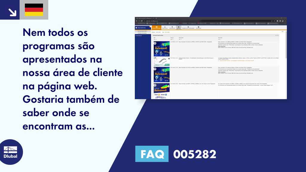 Perguntas mais frequentes (FAQ) | 005282