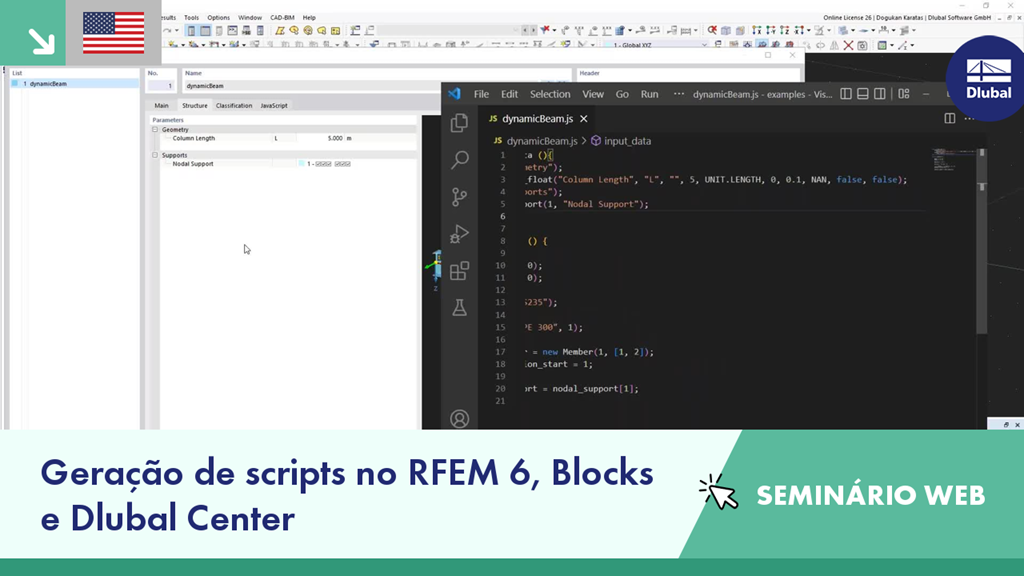 Exploring scripting features and modular design blocks in engineering webinar RFEM 6.