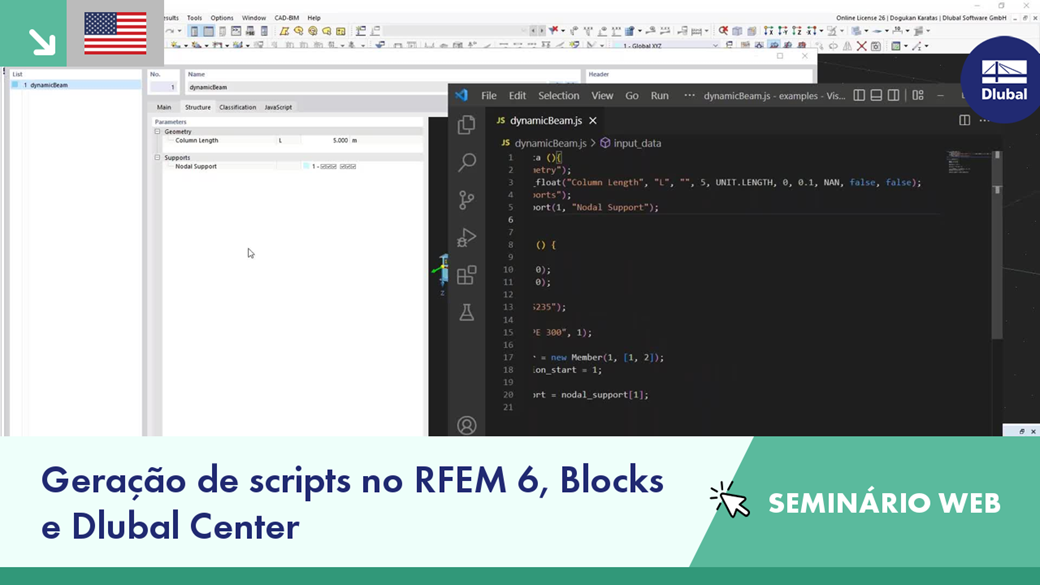 Exploring scripting features and modular design blocks in engineering webinar RFEM 6.