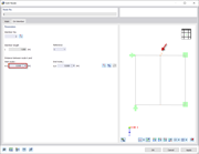Distância entre o nó # 5 e o nó inicial da barra # 2