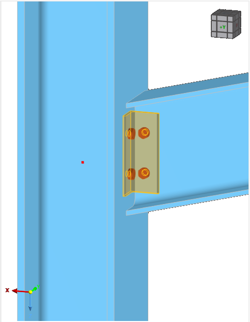 Posição do esquadro de apoio frontal