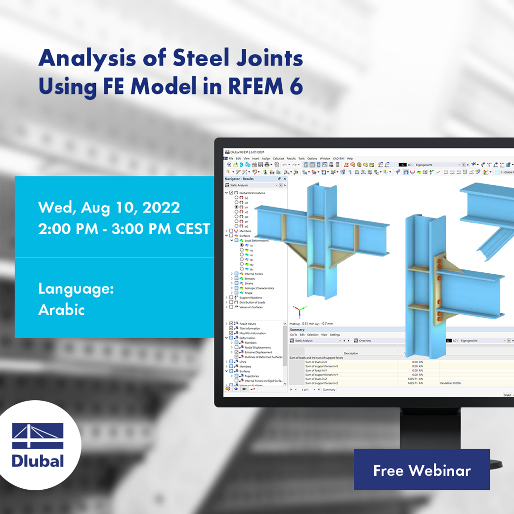 Análise de ligações de aço \n utilizando o modelo de elementos finitos no RFEM 6