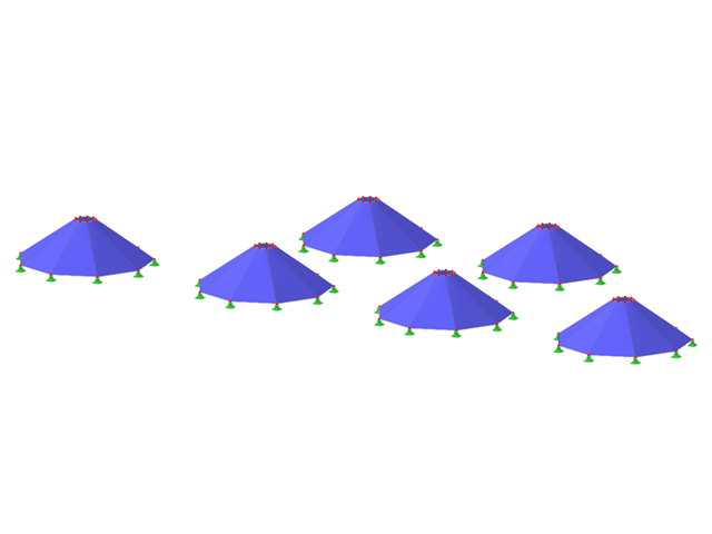 Membrana de cone - carga de superfície