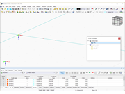 Os elementos na janela de trabalho do RFEM 6