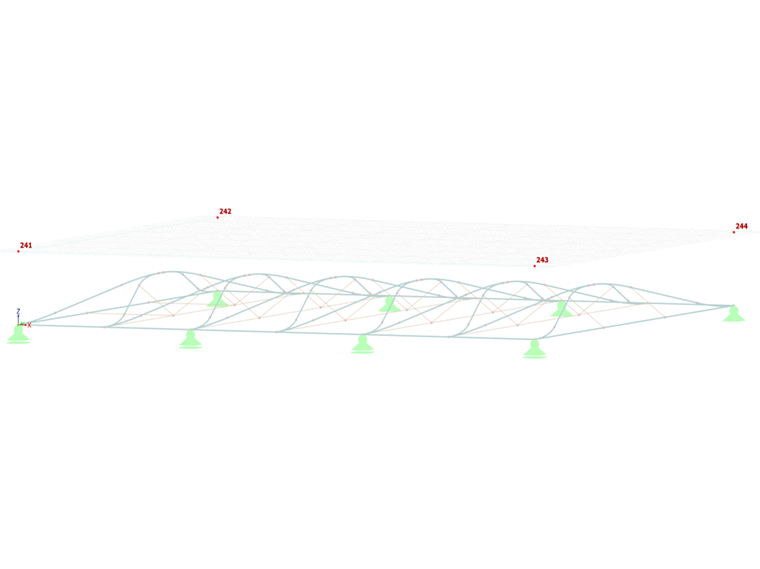 FAQ 005321 | Como aplicar carga em estruturas não coplanares no RFEM 6?